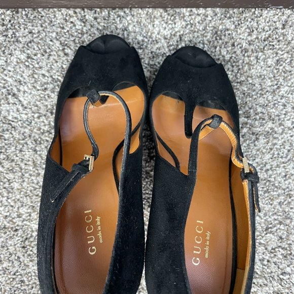 Authentic Gucci Peep Toe Heel -*Ships in box* Size 38 - Picture 14 of 15